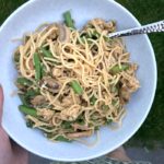 €3,- food challenge: noodles met boontjes en gemarineerde champignons!
